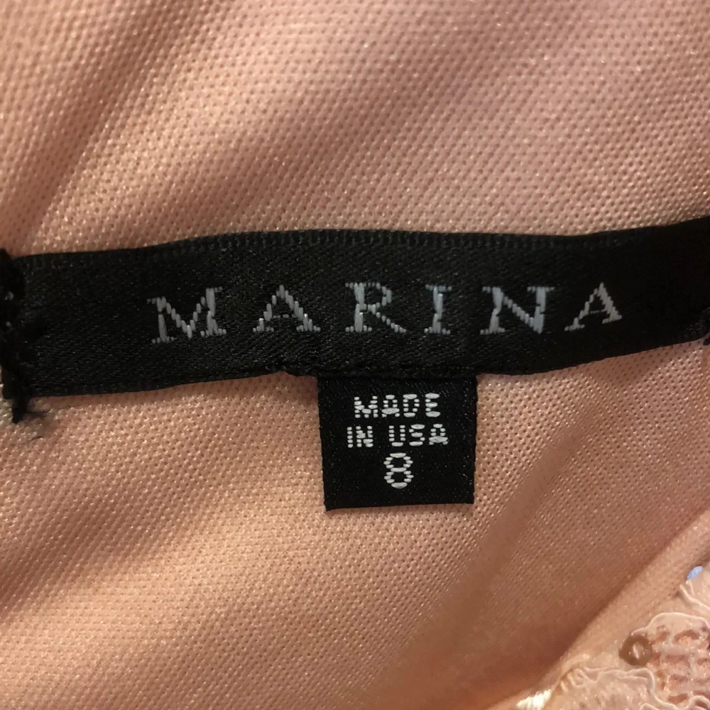 MARINA Cream Mini Dress - Picture 2 of 6